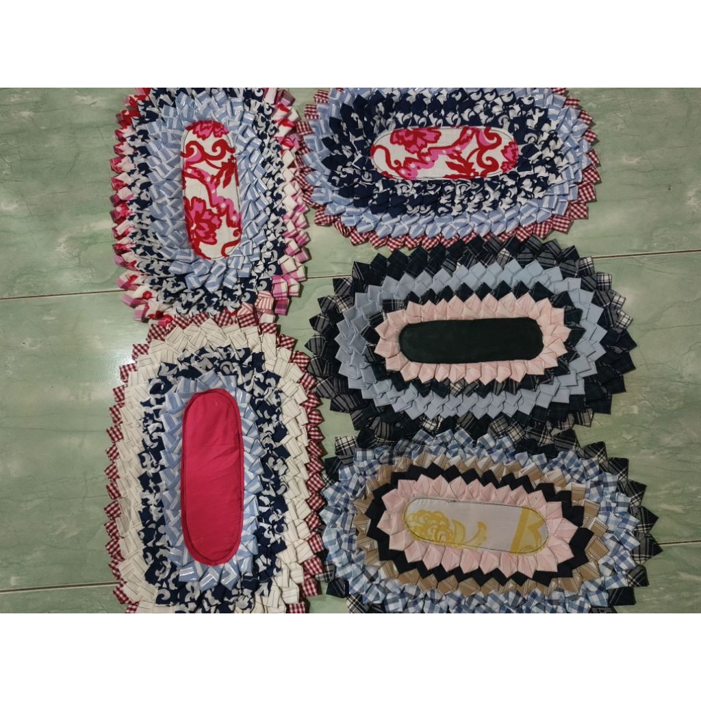 KESET ANTI SLIP BAHAN KAIN PERCA