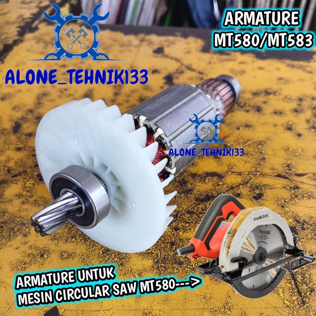 ARMATURE MAKTEC MT580 MT583 ANGKER MESIN GERGAJI POTONG KATU CIRCULAR SAW MAKTEC MT580 MT583