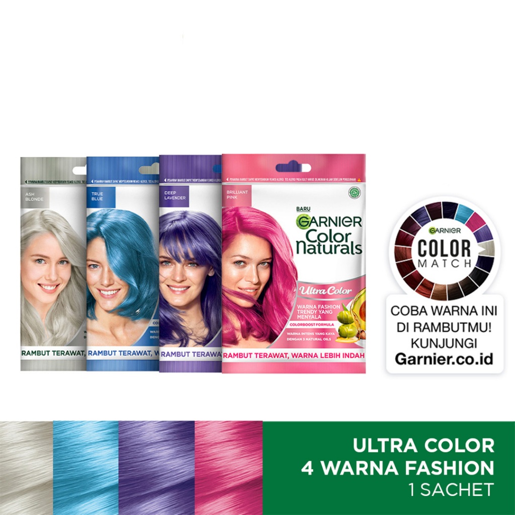 Garnier Color Natural | Pewarna Rambut Garnier | Cat Rambut Garnier All Varian