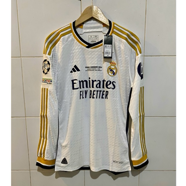 Jersey Real Madrid 2023/2024 Long Sleeve Player Issue Bellingham #5 - M