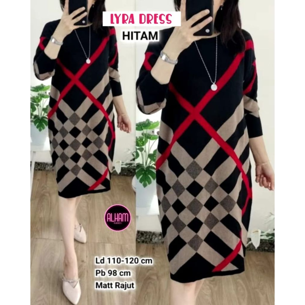 LYRA TUNIK RAJUT JUMBO TERBARU LD 110-120 ATASAN WANITA JUMBO