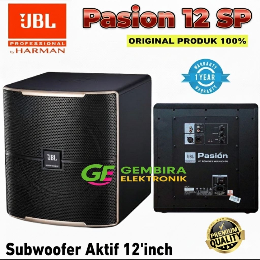 Subwoofer Aktif 12 inch JBL PASION 12SP Subwoofer Karaoke Original Garansi Resmi