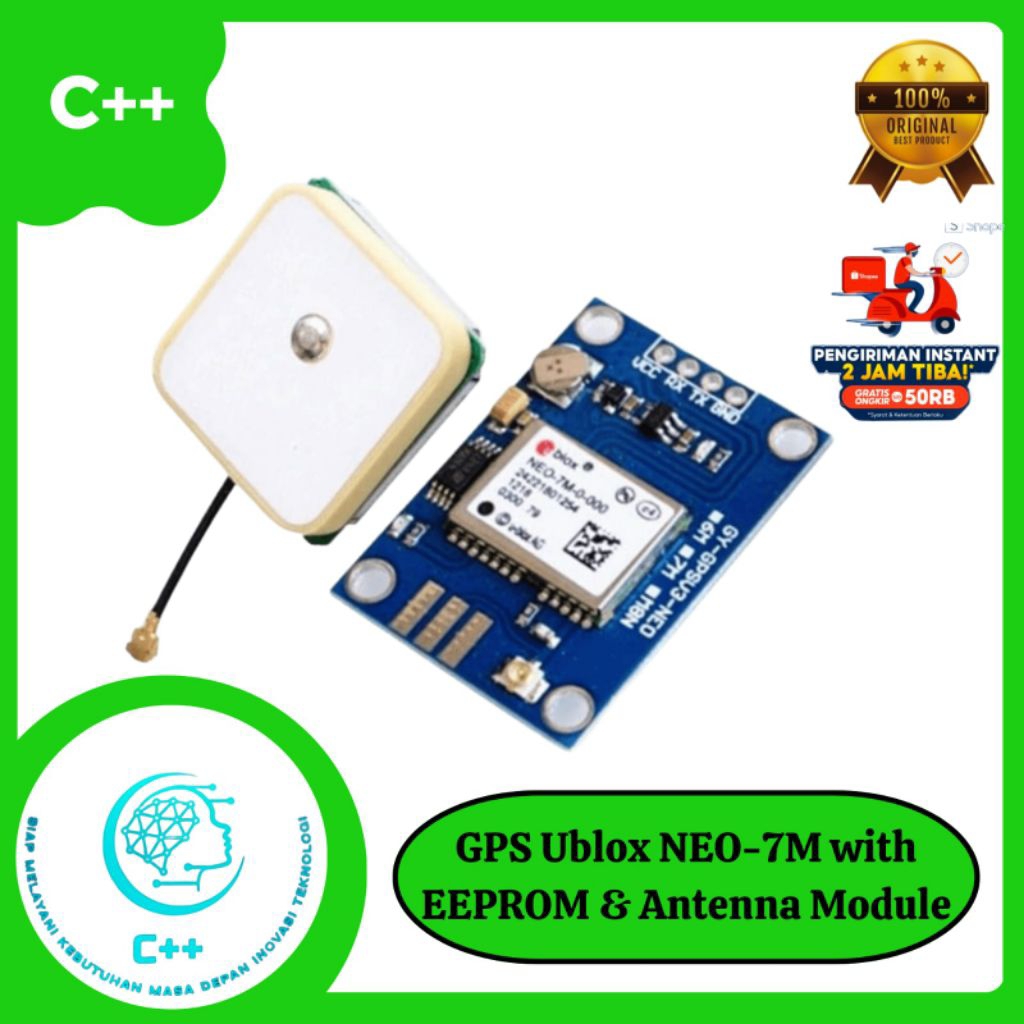 GPS Ublox NEO-7M with EEPROM & Antenna ceramic Module