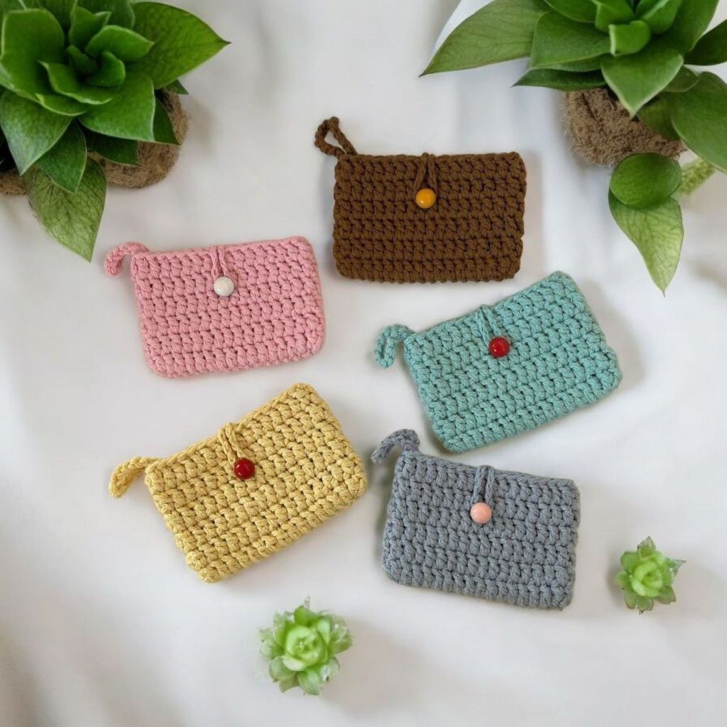 Dompet rajut/dompet/dompet koin/dompet handmade