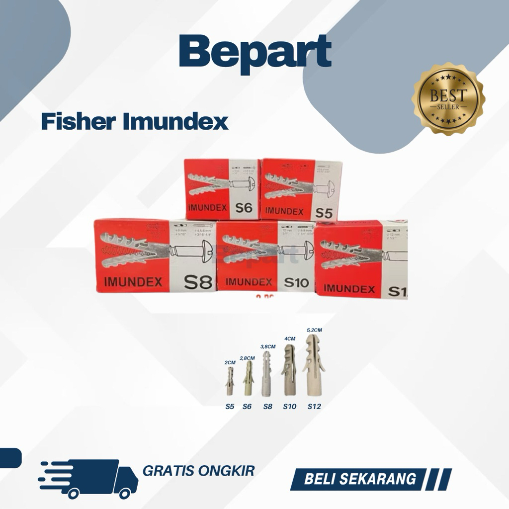 Fisher Imundex Ukuran S5 , S6 , S8 , S10 , S12