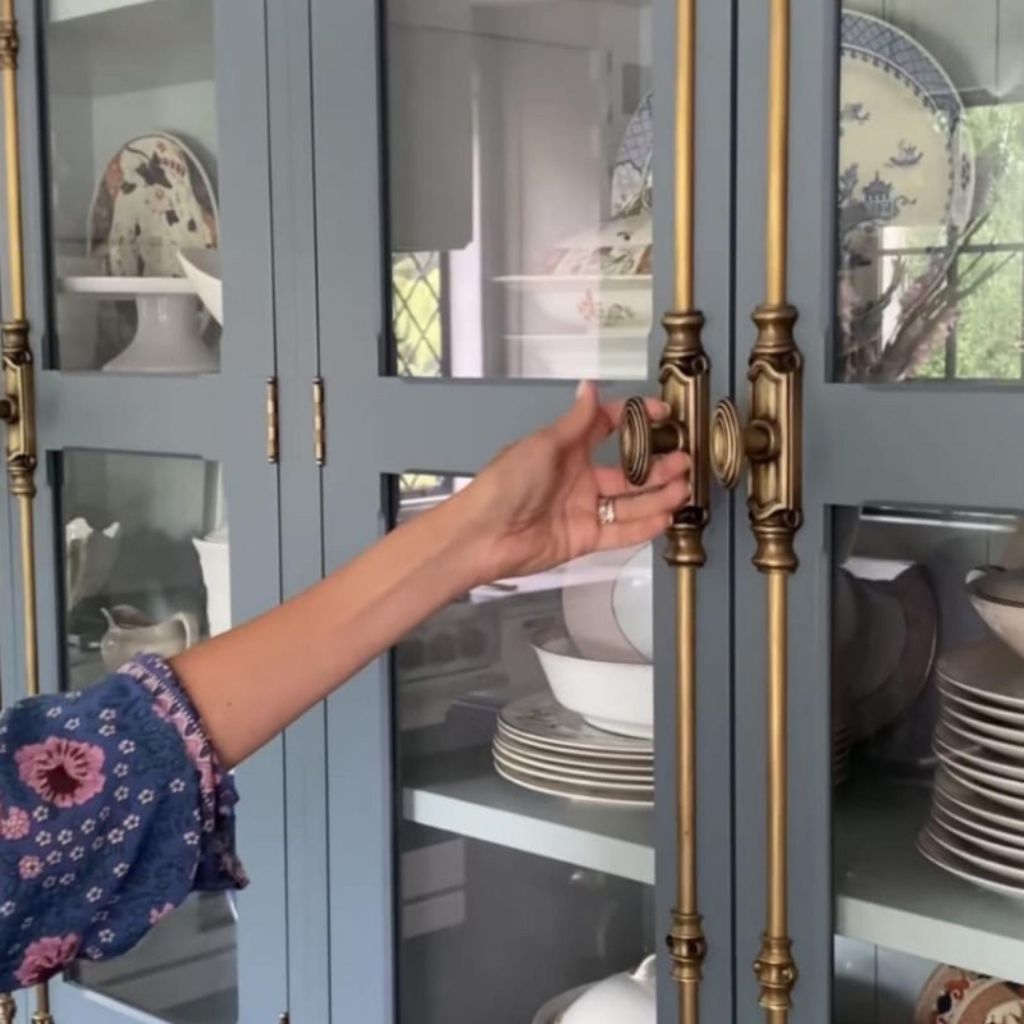 kunci gembok spayol - espanyolet (espagnolette) kuningan 2 meter