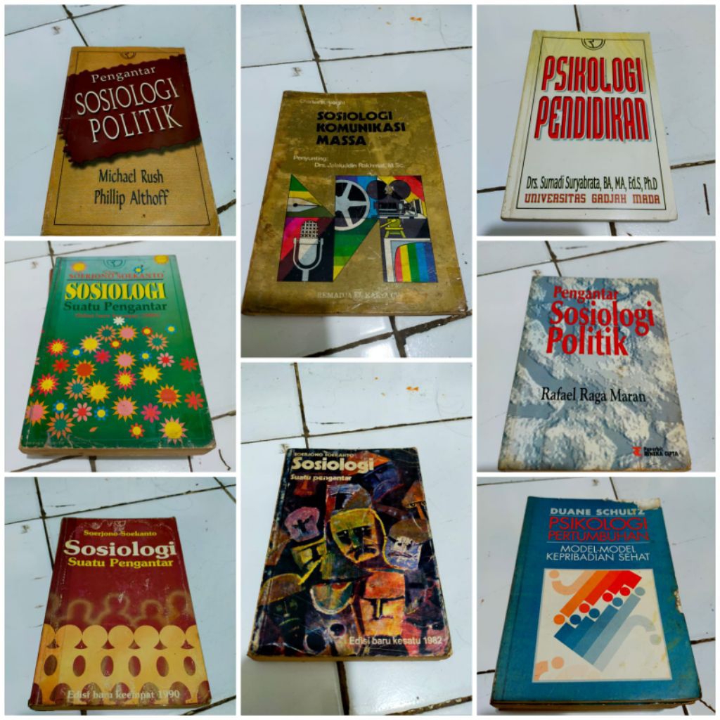 Pengantar sosiologi politik / Sosiologi suatu pengantar  / Sosiologi komunikasi massa