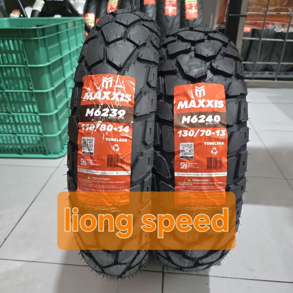 Paket ban sepasang maxxis 110/80 14 130/70 13 m6239 m6240 off on road honda adv 150 160  trail dual 