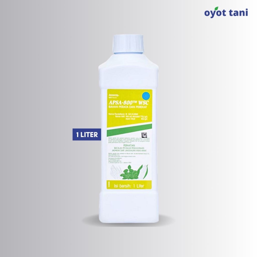 Apsa 800WSC 1 liter (Original) | Perekat & Perata Pestisida/Pupuk/Nutrisi Bahan Aktif Alkil aril alk
