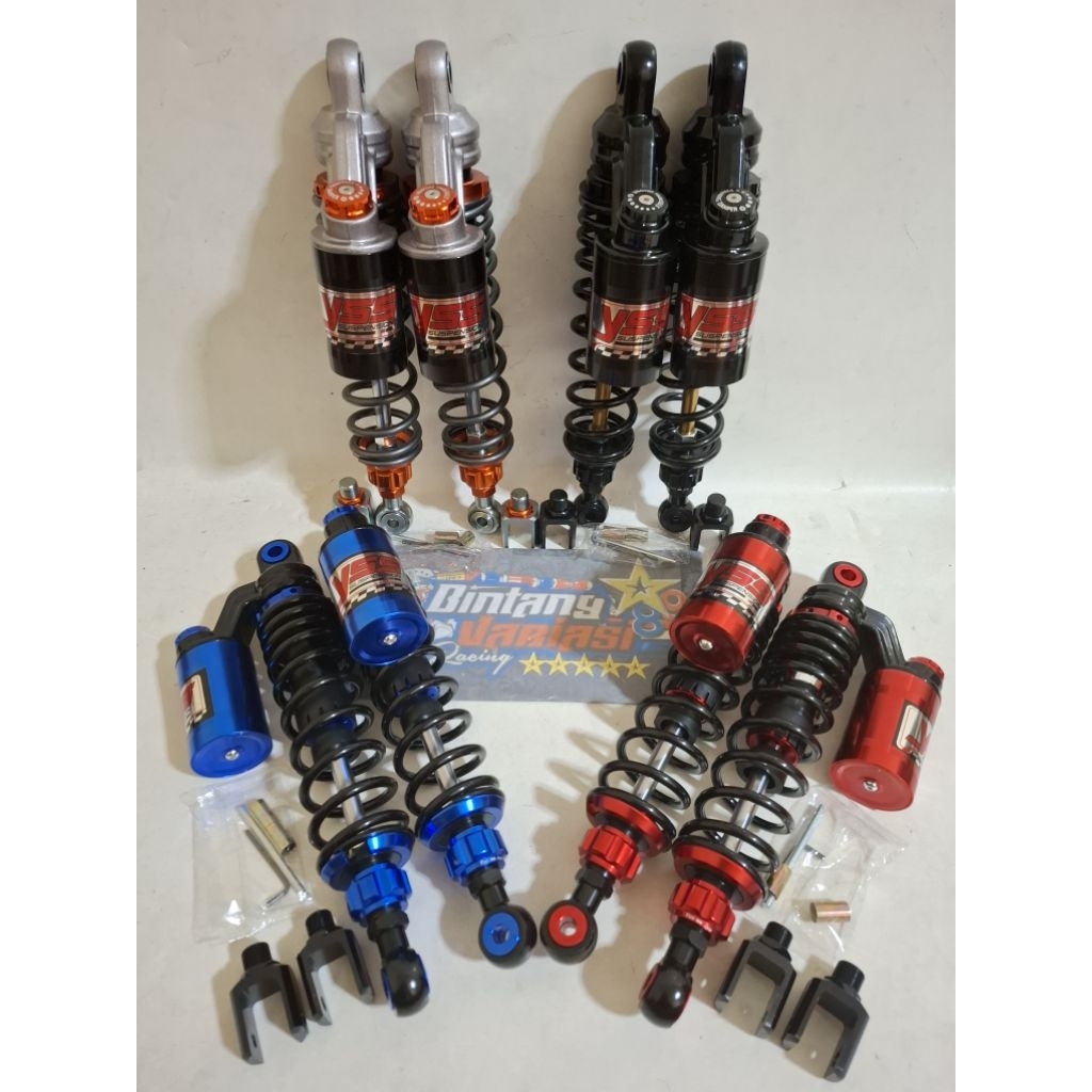 NEW DOUBLE SHOCK ~SHOCKBREAKER COPY YSS RACING MODEL EXTREME DOUBLE TABUNG ATAS UK 280MM-320MM-340MM