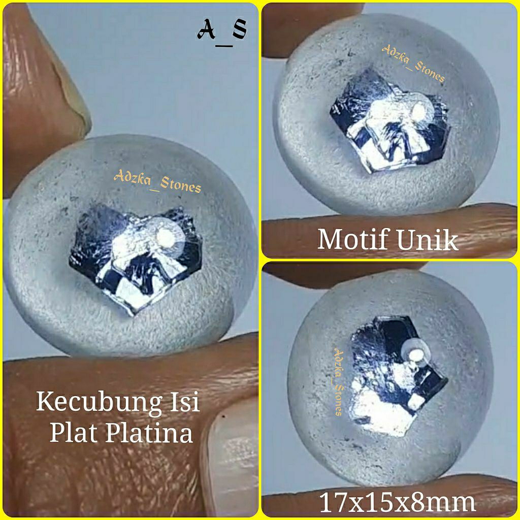 Kecubung Unik Isi Platina Bermotif