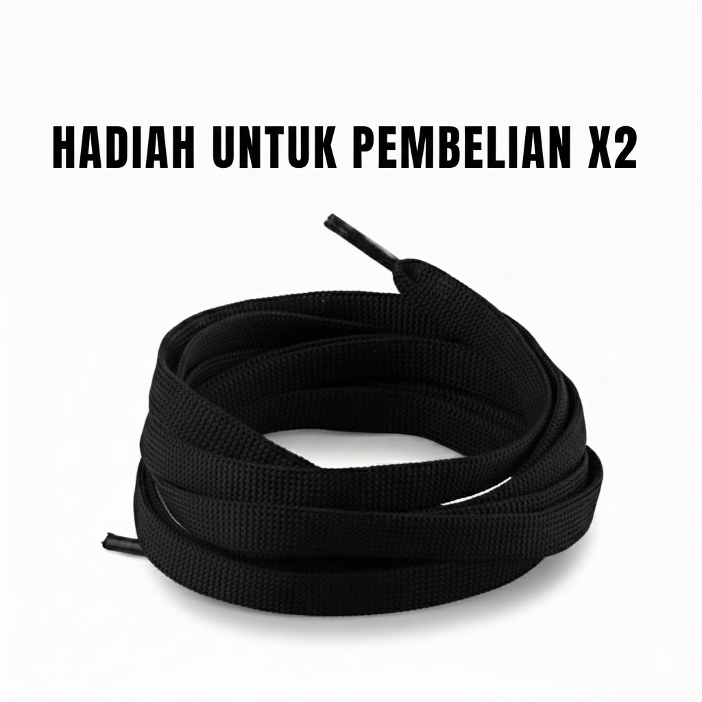 TALI SEPATU / TALI CELANA TRAINING FLEXIBEL UKUR 140 CM WARNA HITAM