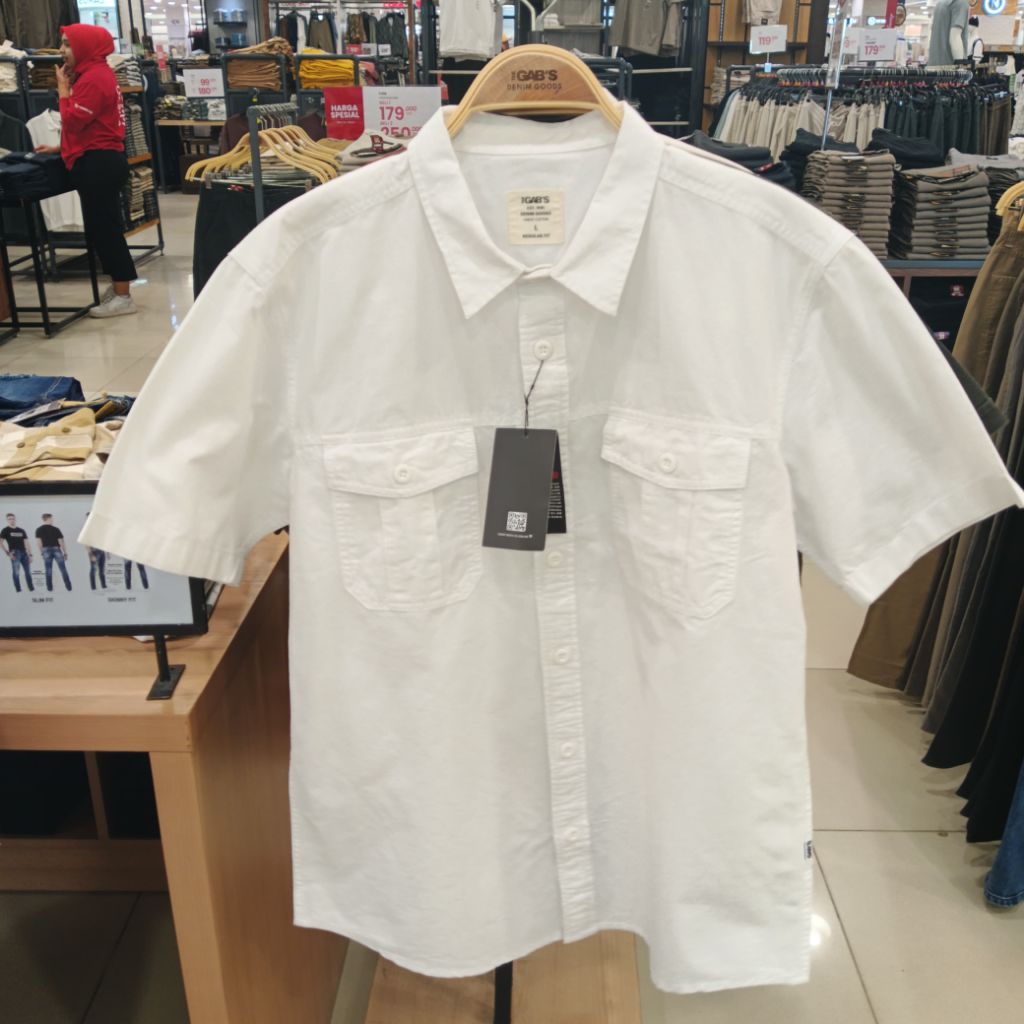 GABS KEMEJA LENGAN PENDEK CASUAL PRIA ORIGINAL