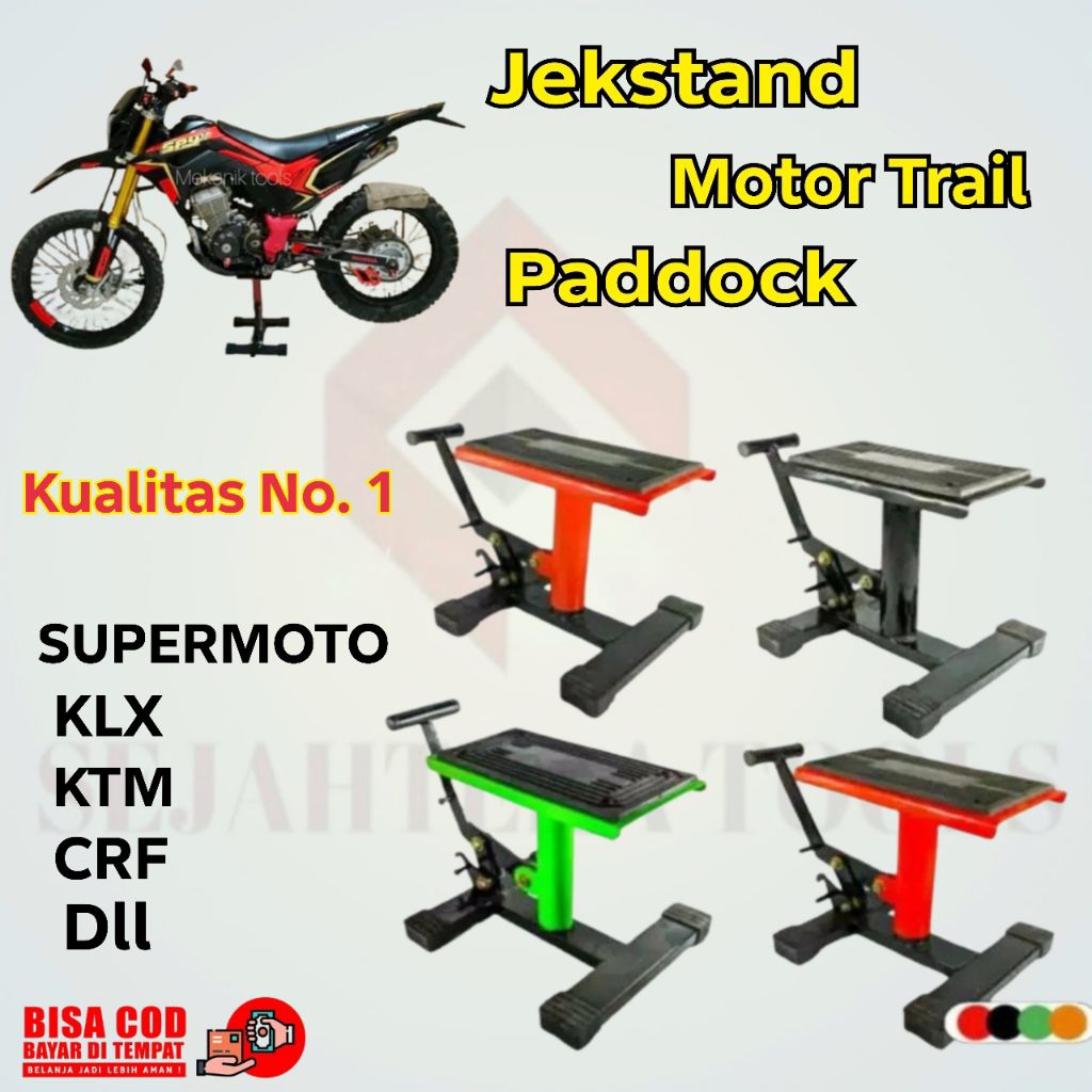 Standar Padock Jack Stand Motor Cross trail Supermoto Klx Ktm Universal
