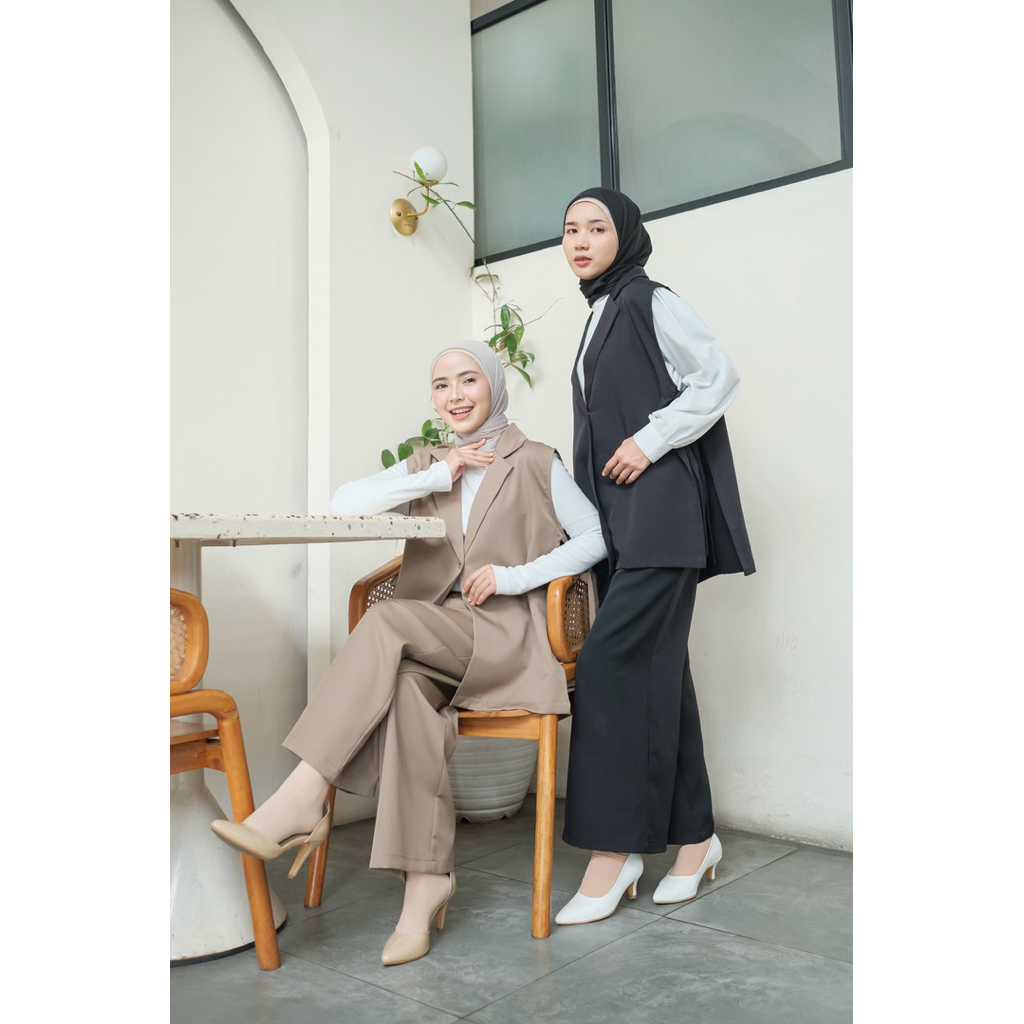 set vest dan celana dimara