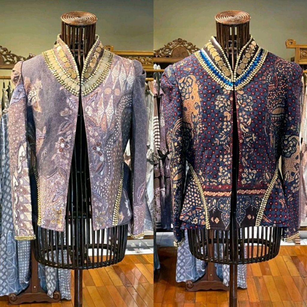 Hip Peplum Coat Katun Viscos + Payet by Dian Pelangi LIMITED EDITION Cardi Outer Blazer Bolero Cardi