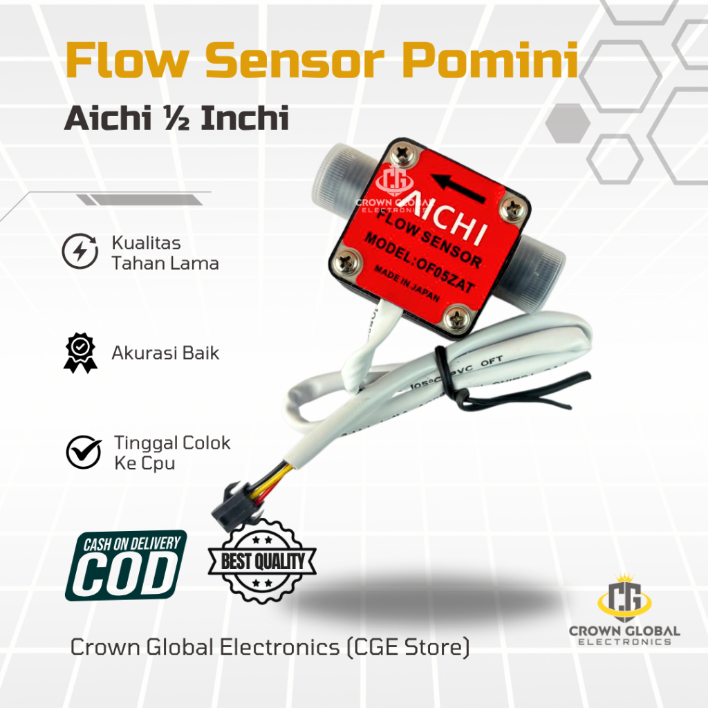 CGE STORE - Sensor Pom Mini Pertamini Flow Sensor Aichi 1/2 Inch