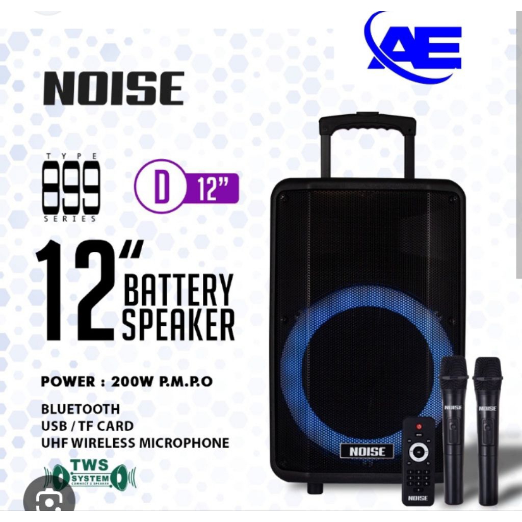 SPEAKER PORTABEL NOISE 899D (12inchi) ORIGINAL