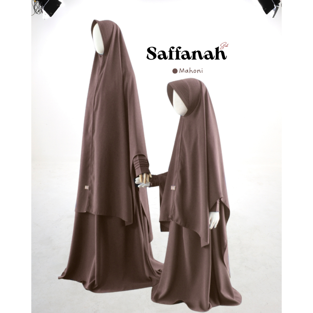 SAFFANAH SET DEWASA / GAMIS SET KHIMAR / GAMIS SET HAJI / GAMIS SET UMROH / GAMIS SET LONGGAR (Forta