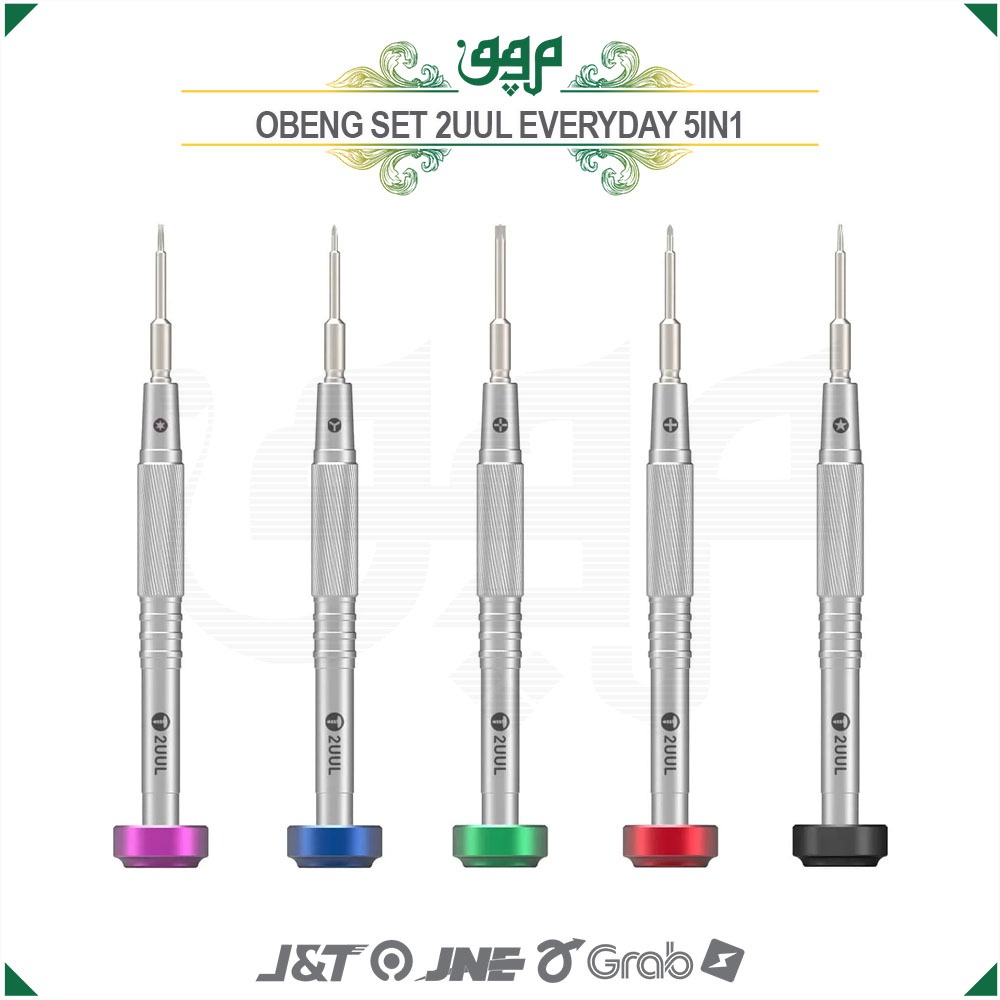 Obeng Set 2UUL Isi 5 Original / Obeng Set 2UUL 5in1 Original / Obeng Set iPhone Android 2UUL /Obeng 