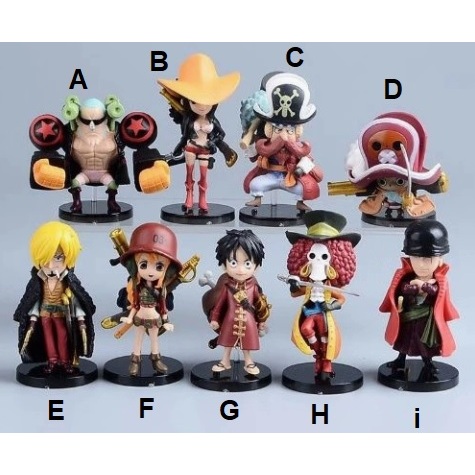 Action Figure Luffy One Piece Dengan Stand Sanji Roronoa Zoro