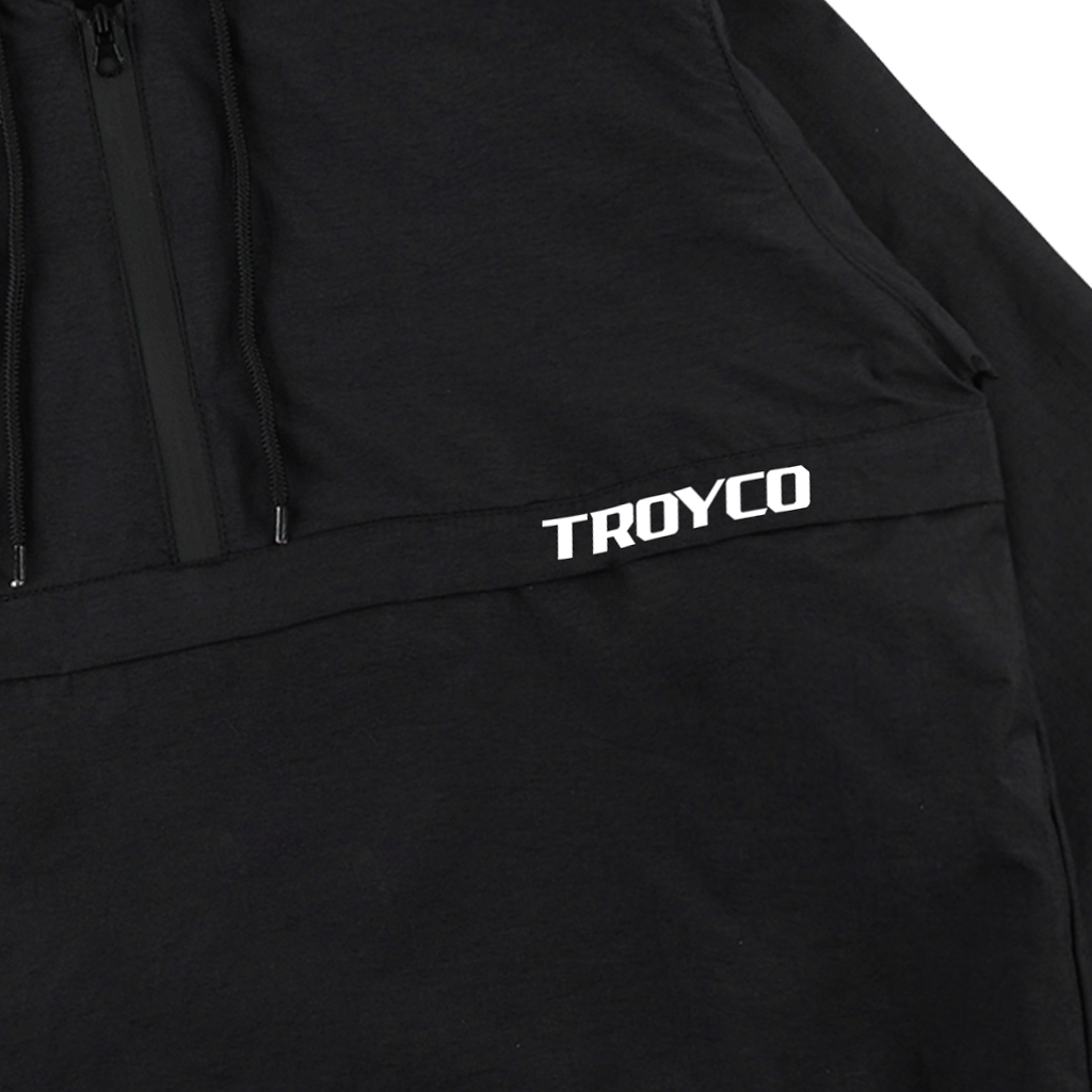 Troy Company Jacket Cagoule Black Left - Jaket Cagoule Hitam JCG 3440