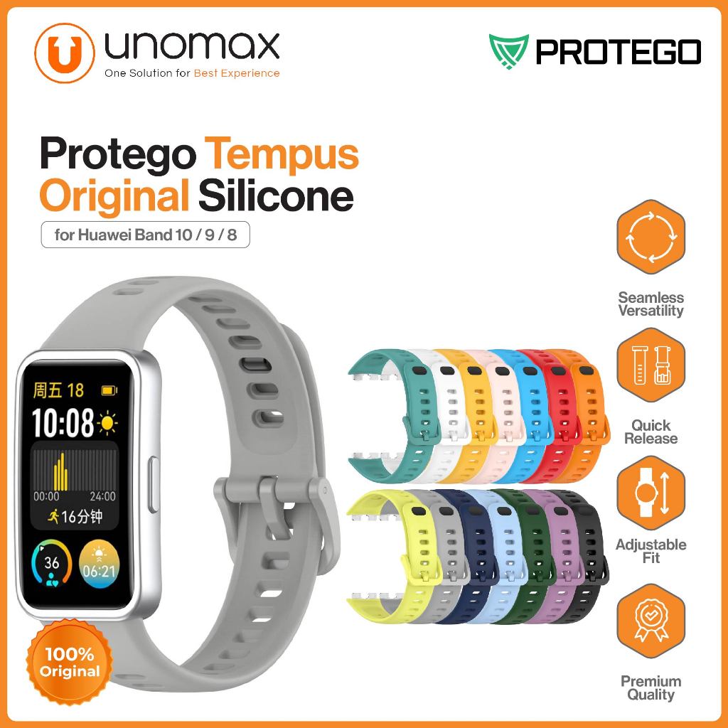 Watch Strap / Band Huawei Band 10 / 9 / 8 Protego Tempus Official / Original Silicone (PT-033)