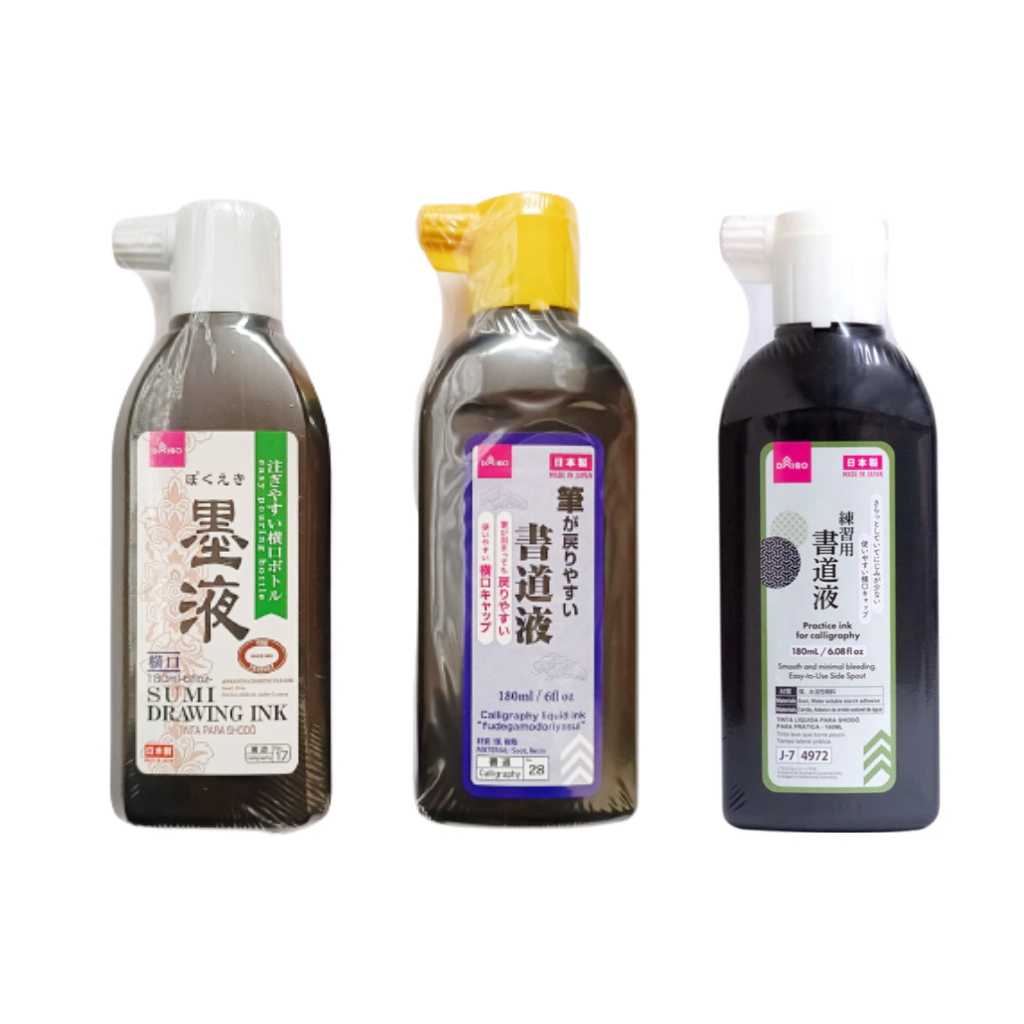 Tinta Jepang / Calligraphy Ink / Daiso Ink / Tinta Kaligrafi / tinta jepang 180ml