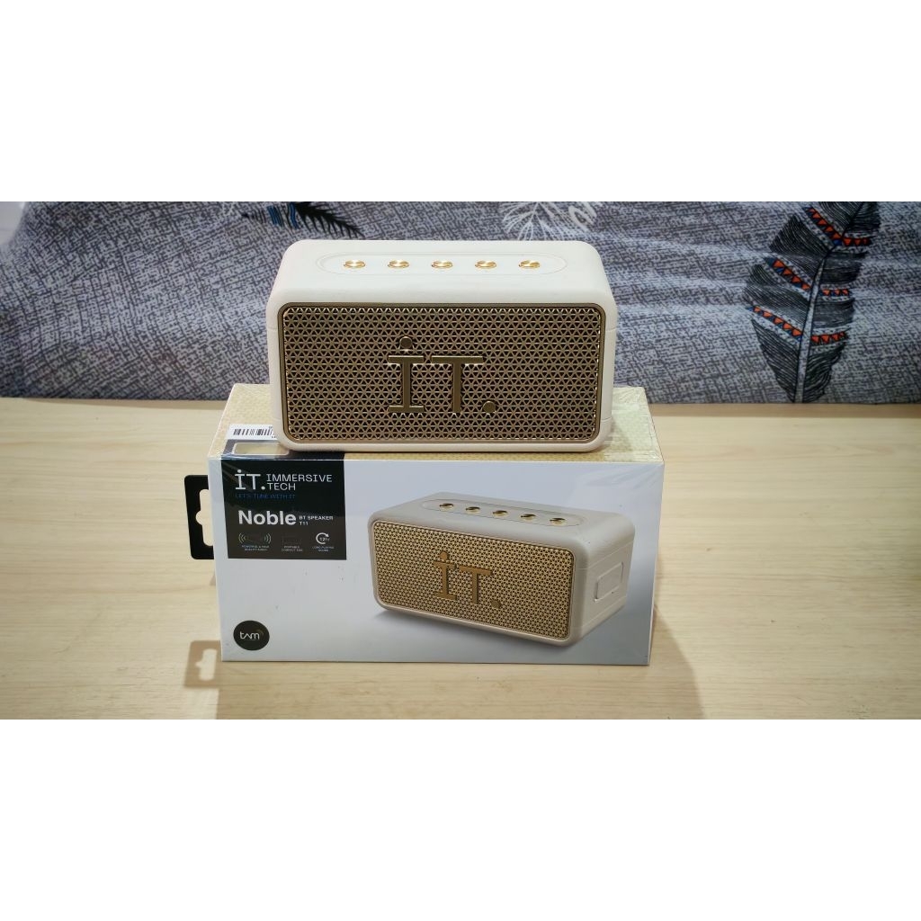 IT Noble T11 Speaker Bluetooth Krem Bekas Like New