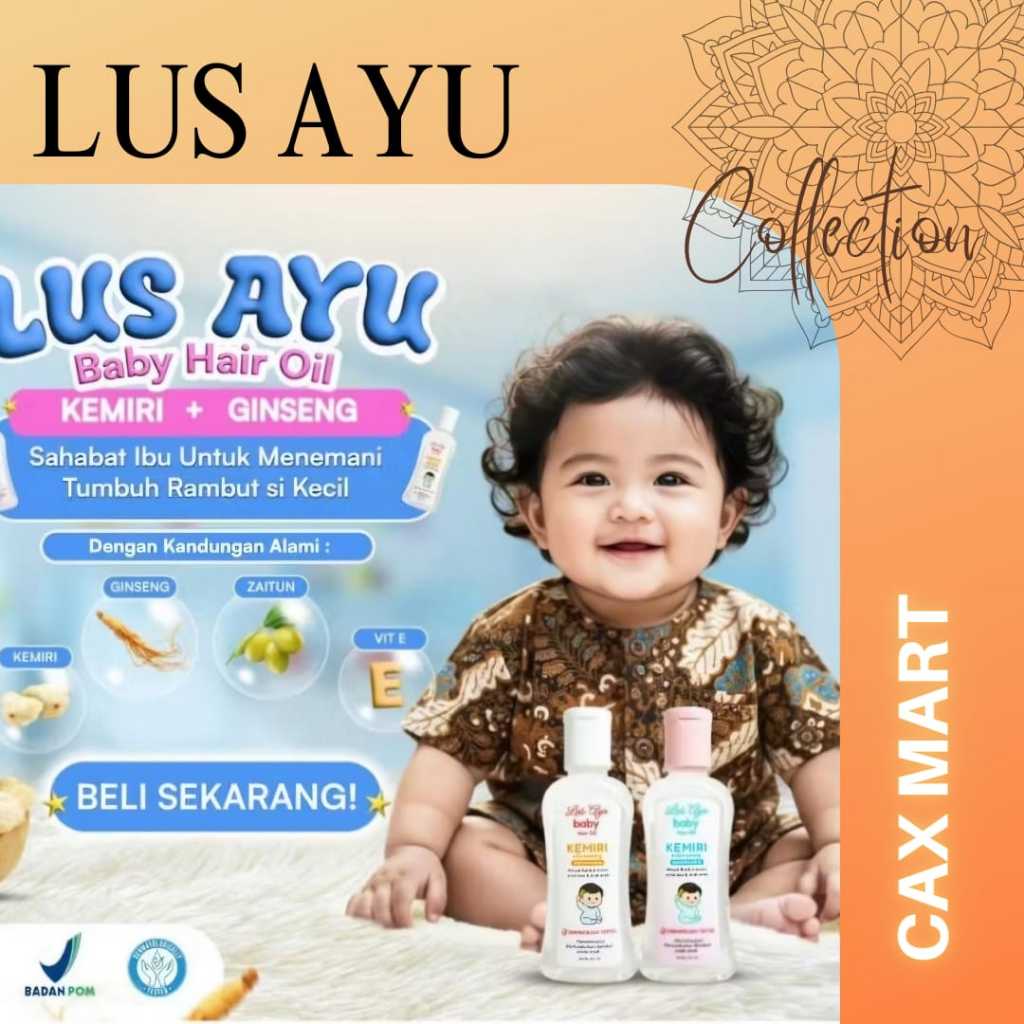 LUS AYU Baby Minyak Kemiri Ginseng 63ml