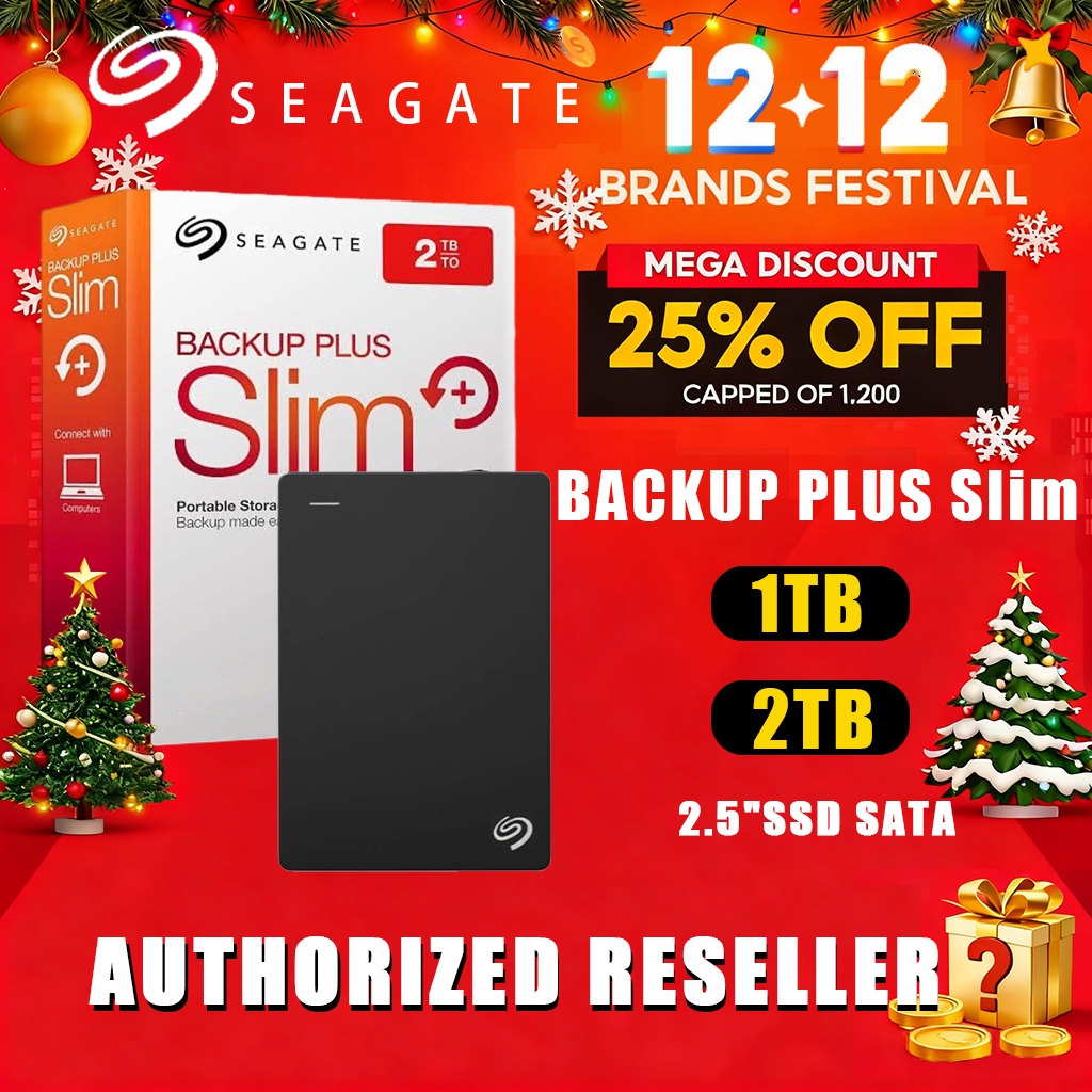 Seagate Hard disk Eksternal Portable 1TB 2TB USB3.0 Eksternal Hard disk 5 Tahun Garansi