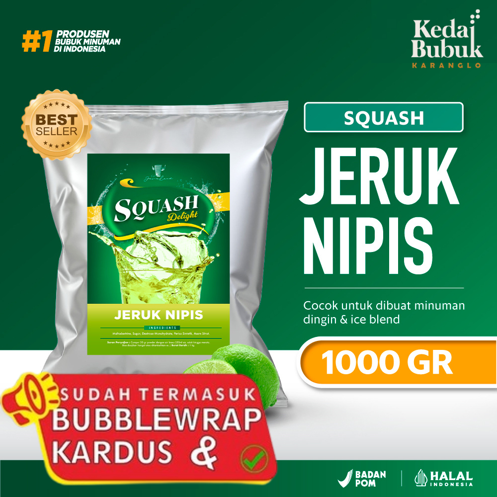 (Squash) Bubuk Minuman Jeruk Nipis 1 Kg Javaland