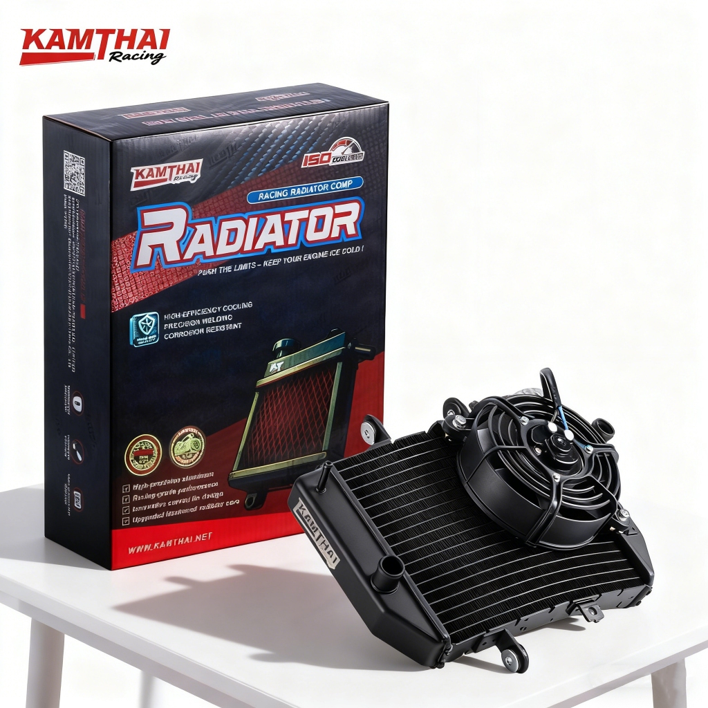 KAMTHAI racing Radiator  Hitam  Jupiter mx old mx new Radiator big besar jumbo 1 kipas