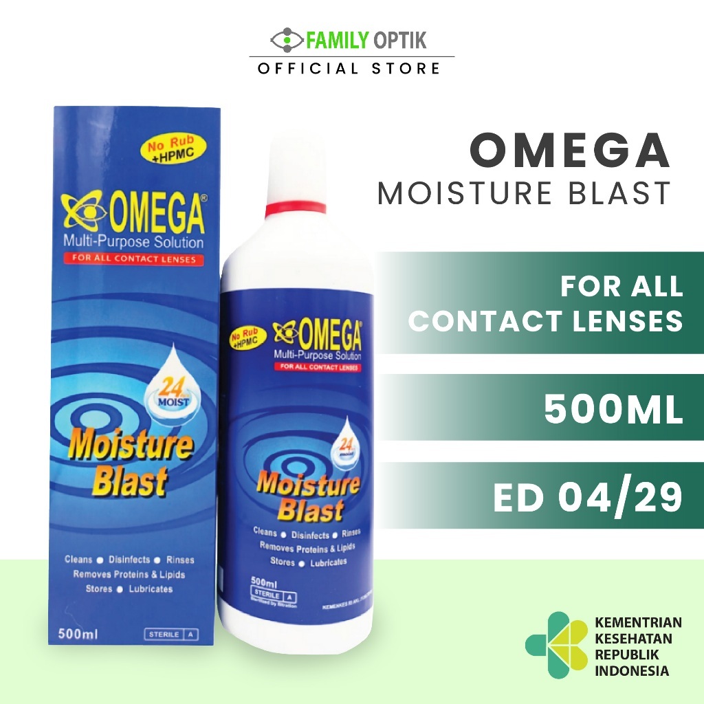 Omega Moisture Blast 500ml Multi Purpose Solution Air Softlens