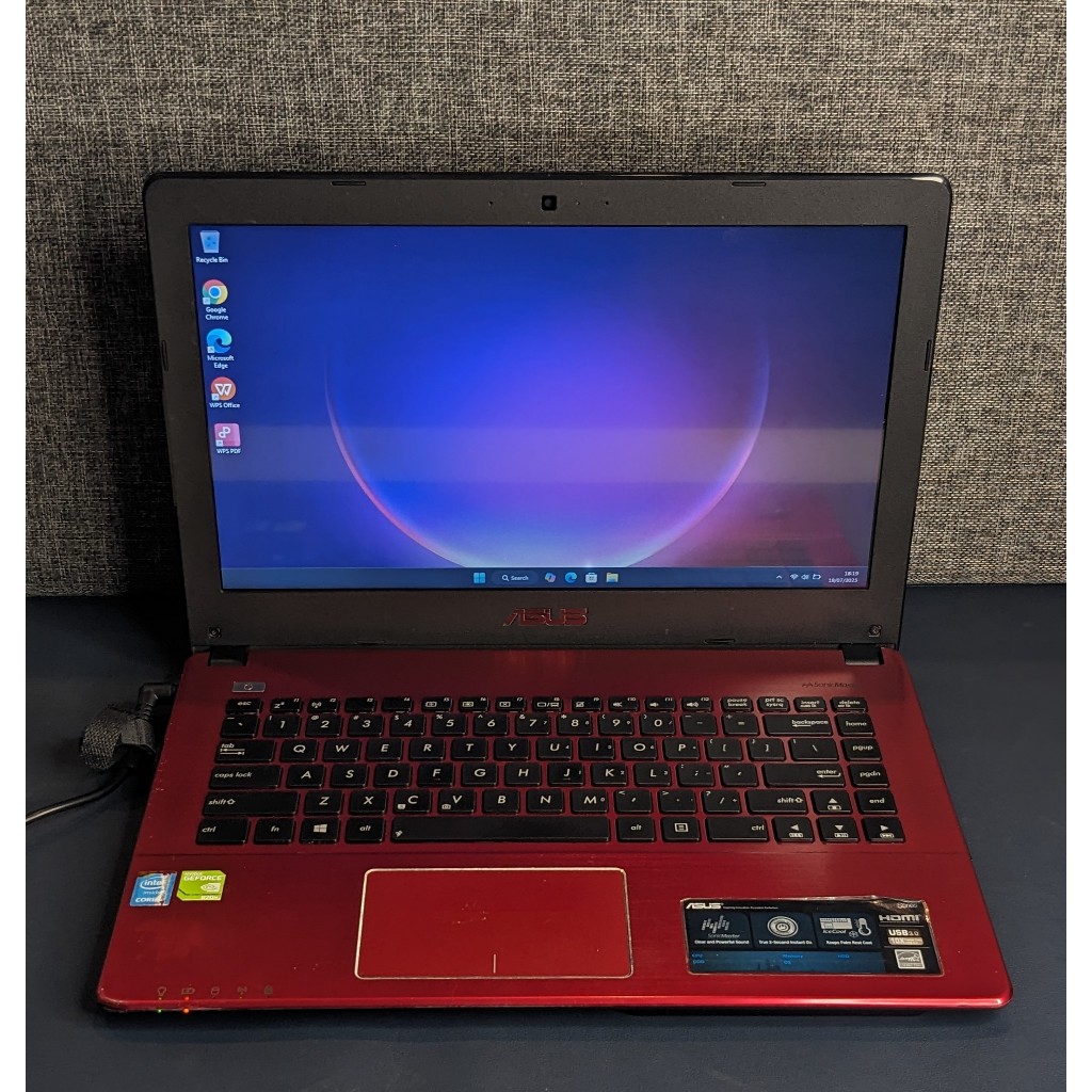 Laptop Asus A45OLD Core I5-4210U | RAM 8GB | S 120GB + H 500GB | 14inci HD | NVIDIA 820M 2GB - Cocok