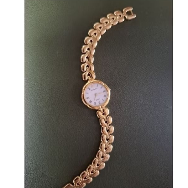 SEIKO NINA RICCI ROMAN INDEX GOLD TONE ORIGINAL VINTAGE