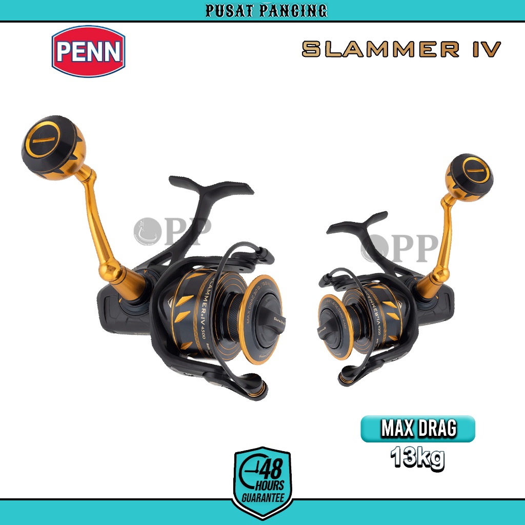 PUSATPANCING5 - Reel Pancing Penn Slammer IV 2500 - 10500 8+1BB Full Metal Body IPX6 Sealed body Sal
