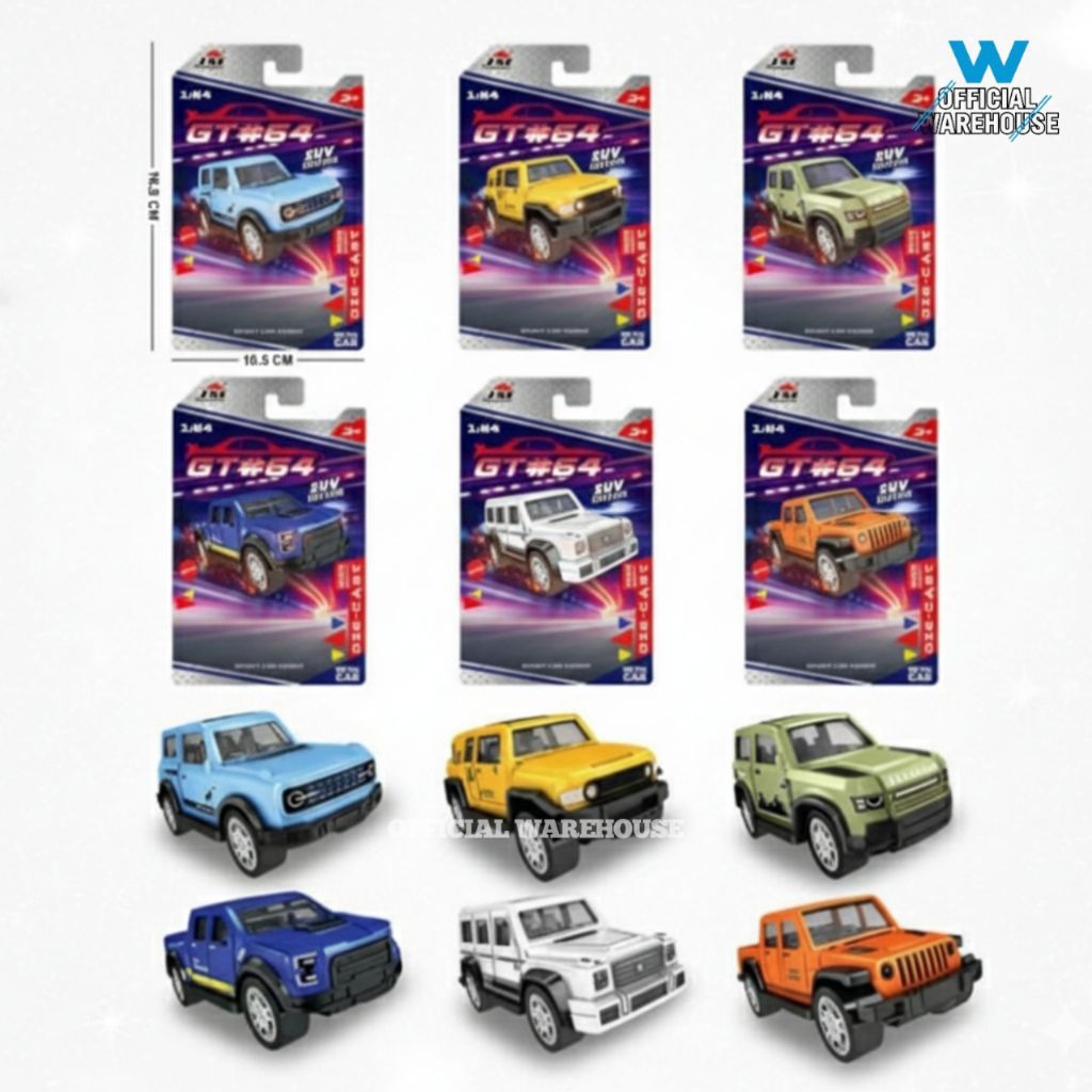 Mainan Mobil Maniatur11 CM Skala 1:43 Miniatur Diecast Alloy Mobil Pull Back Brabus Hummer Rubicon W