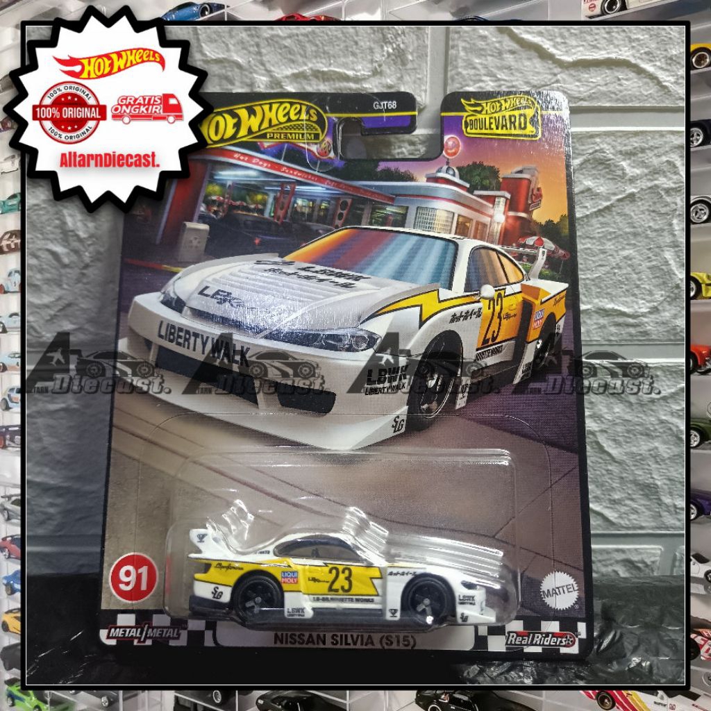 Hot Wheels Premium Nissan Silvia LBWK