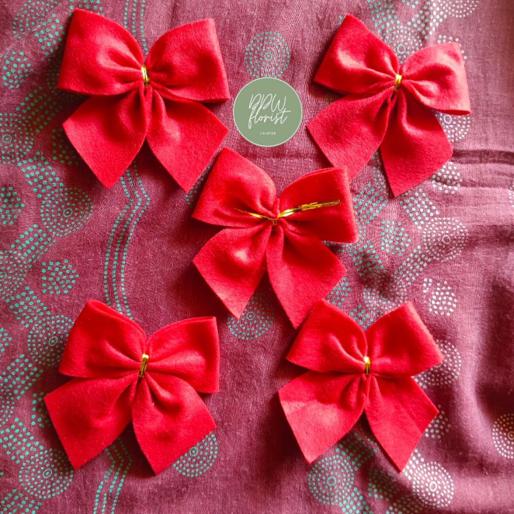 Aplikasi Pita Pohon Natal/Hiasan Pohon Natal/Pita Kado Natal/Pita Parcel Natal