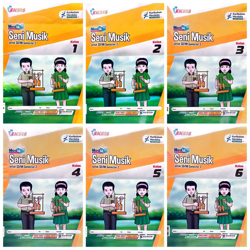 BUKU LKS EKSIS SD MI SENI MUSIK KELAS 1 2 3 4 5 6 SEMESTER 2 GENAP KURIKULUM MERDEKA TA.2025-2026 | 