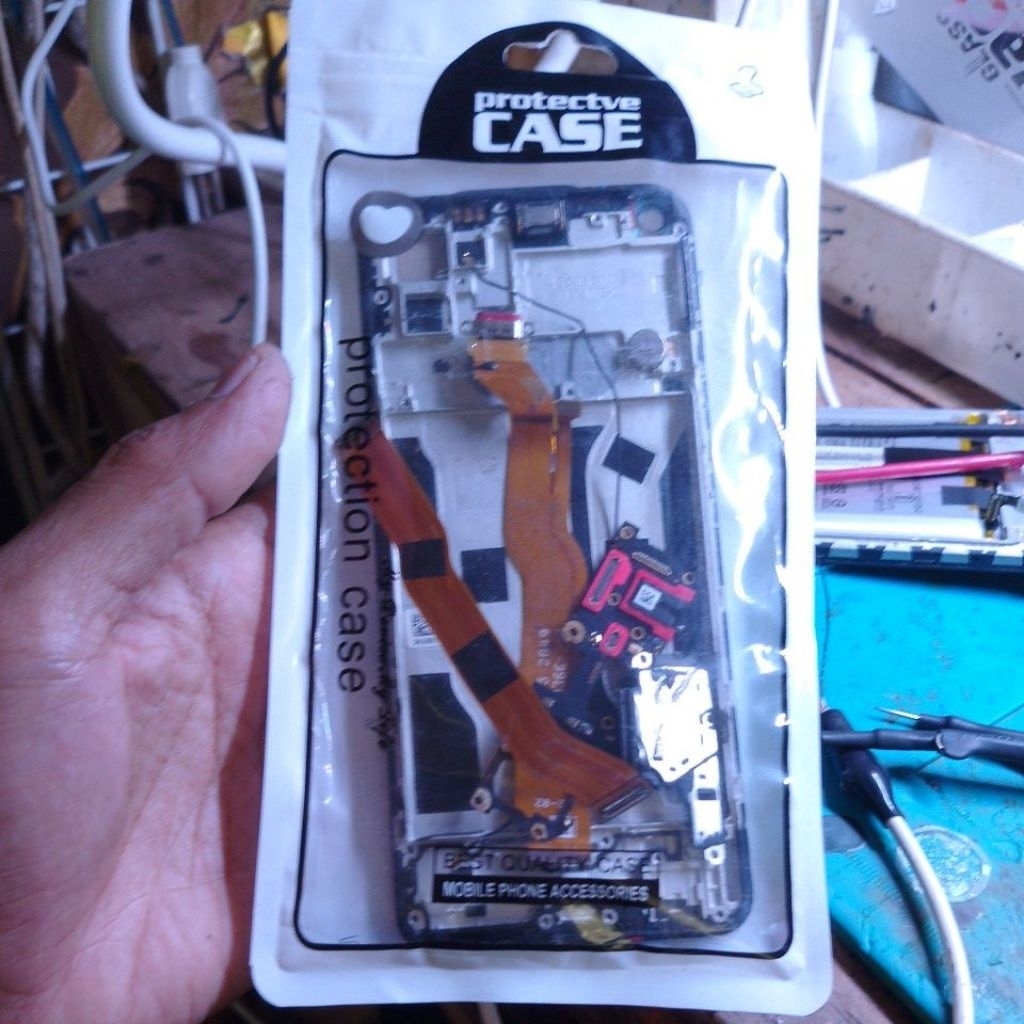 part ori copotan soket frame lcd flexible cas speker antena sinyal konektor cas oppo reno 5 4g
