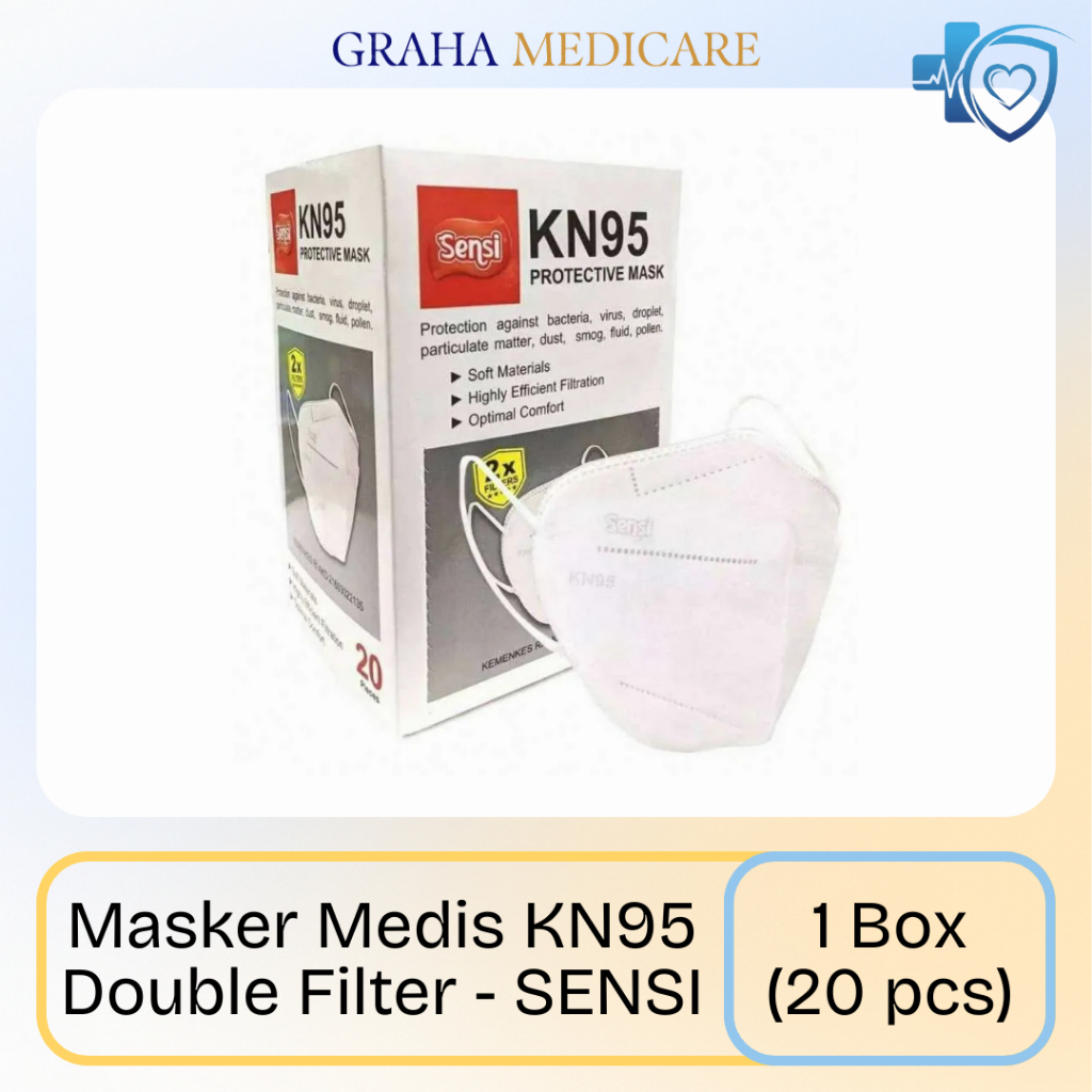 Masker SENSI KN95 Medis isi 20 Pcs