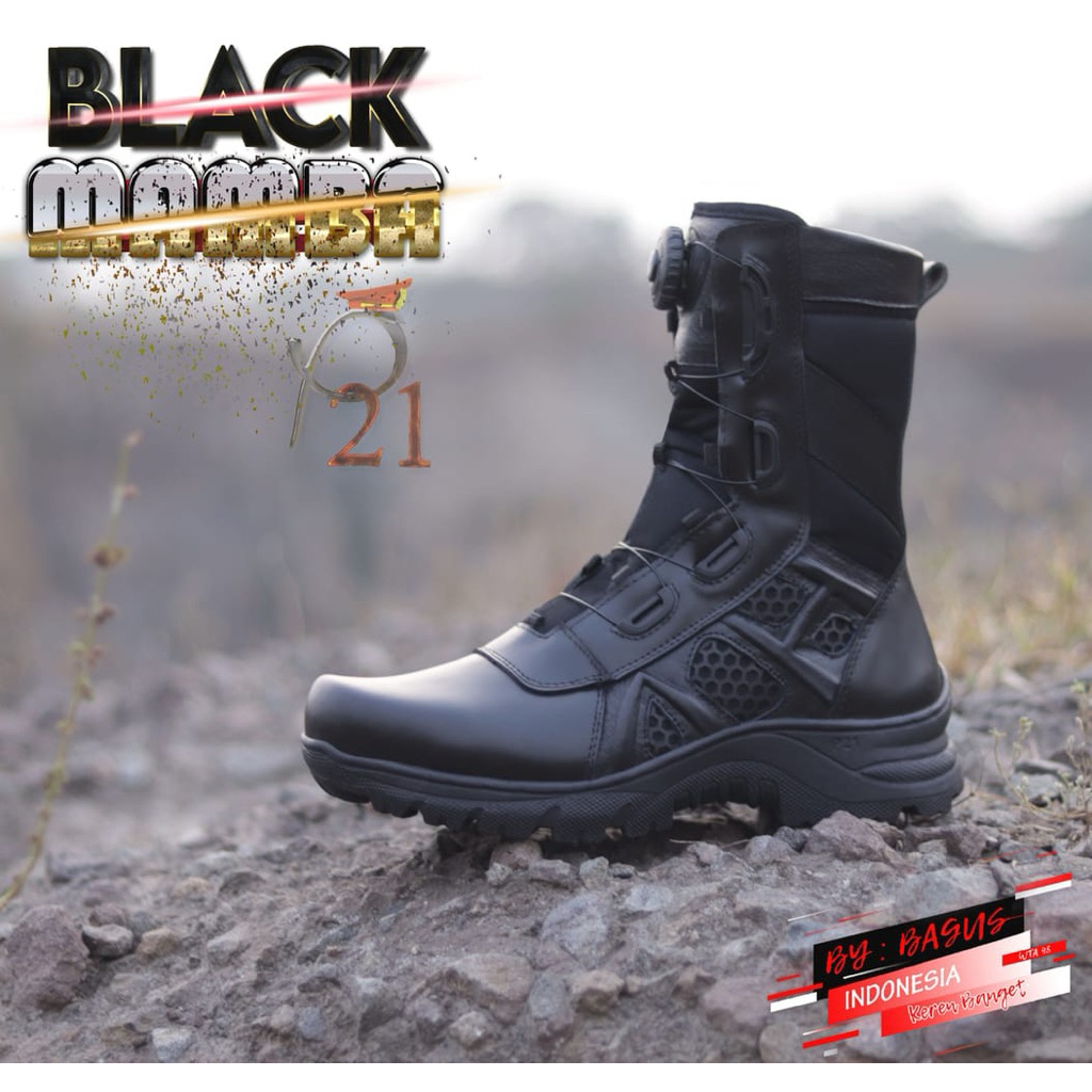 SEPATU P21-SEPATU PDL BLACK MAMBA/ SEPATU TENTARA/ SEPATU PDL POLISI