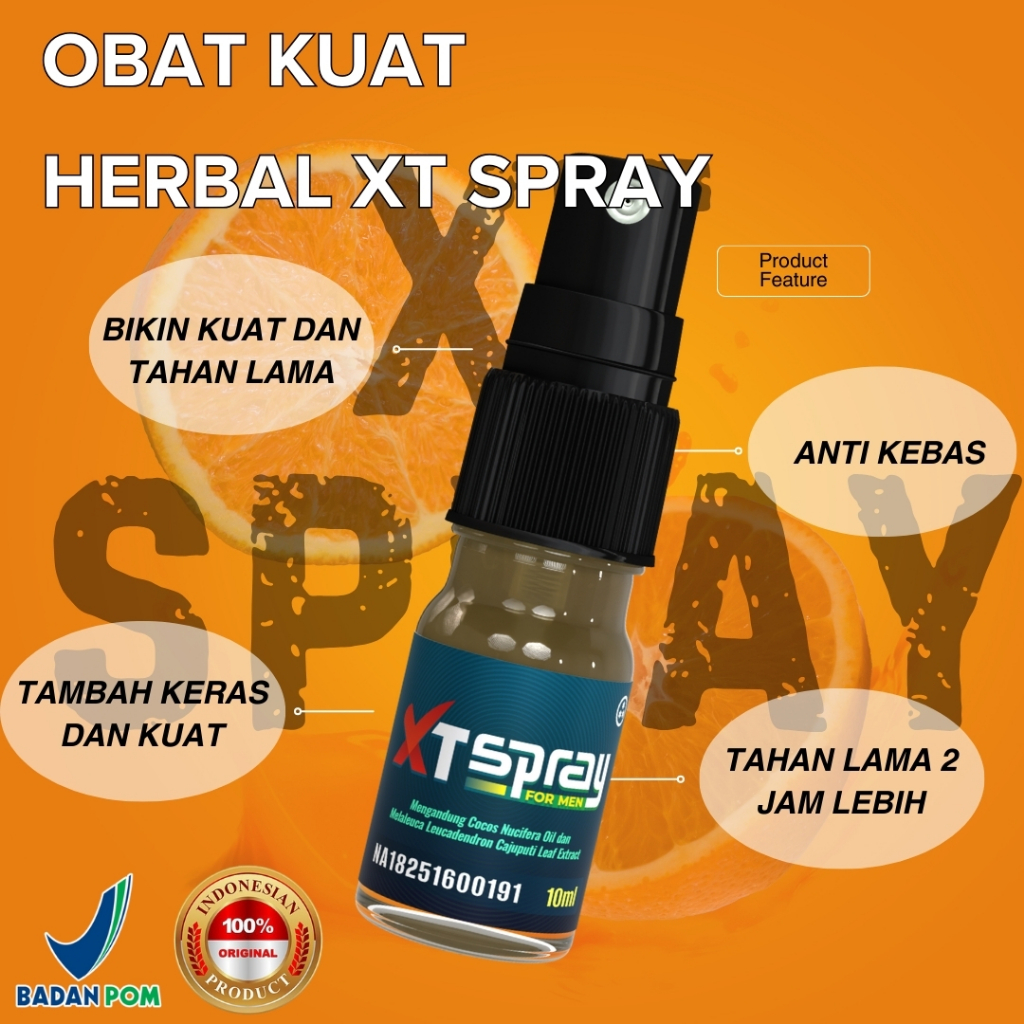 Minyak Pijat XT Spray 10ml membuat tahan lama diranjang dan kuat sampai pagi ORIGINAL