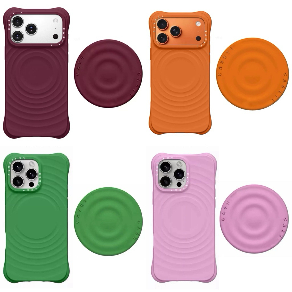 NEW COLORS Casetify Ripple Silicone Magnetic Case Hp Premium Magnet iPhone Full Cover TPU Casing Iph