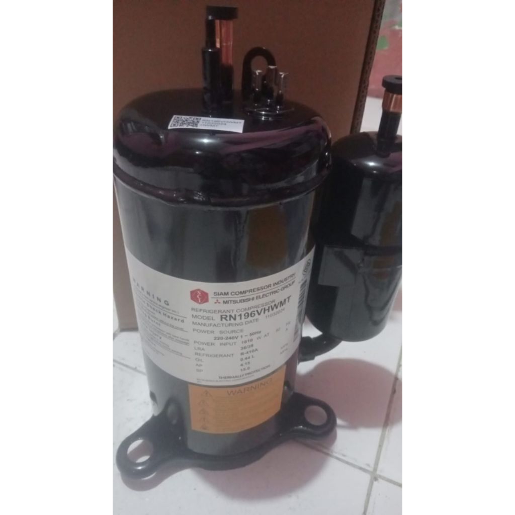 KOMPRESOR AC MITSUBISHI SIAM RN196VHWMT | KOMPRESOR AC 2PK R410