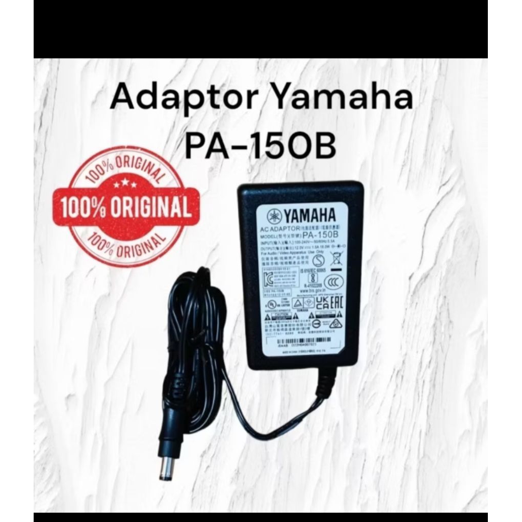 ORIGINAL adaptor keyboard yamaha PSR E253, PSR E263, PSR E275,