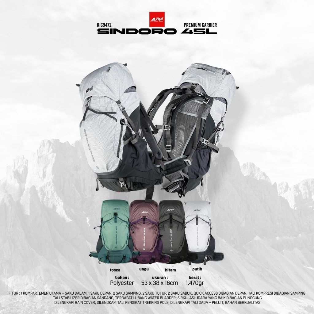 Carrier Premium Sindoro 45L Arei Outdoorgear