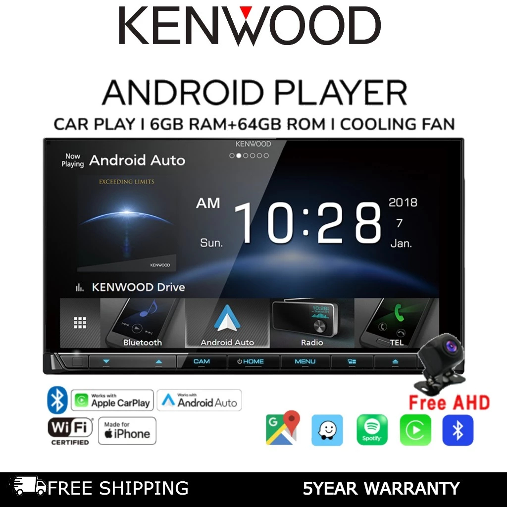 6GB RAM+64GB ROM Kenwood 2025 Newest Android Player "9"10 inch Quad Core Car Multimedia MP5 Player